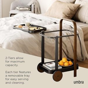 Small trolley, movable side table, <b>storage</b> shelf, art corner table, living room sofa, simple modern coffee table, dining <b>cart</b> - Product Image 3