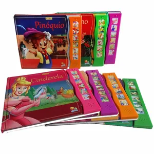 Big Sound Book with 6 Buttons Colorful Sound Module Child Book Printing