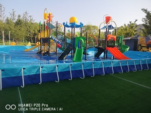 Loại nhựa hồ bơi trượt trẻ em sân chơi nước ngoài trời - Product Image 3