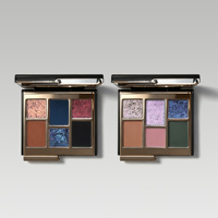 Palette de fards à paupières caméléon et mats 6 couleurs, cosmétiques pour les yeux multichromes scintillants