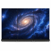 Écran d'affichage LED pliable double face P1.25/P1.53/P1.86/P2.5 1280x1920 avec batterie de stockage, portable sur roulettes pour exposition
