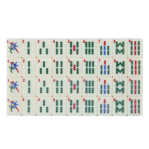 Guangdong Style Melamine <b>Mahjong</b> <b>Set</b> 34mm Arabic Numeral English Edition Household Game - Product Image 4