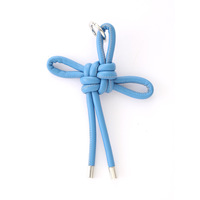 Porte-clés en cuir PU avec nœud Ruyi, de haute qualité, créatif, breloque de sac en nœud chinois, pendentif bijou tressé, vente en gros
