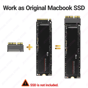 Jeyi Fabriek <span class=keywords><strong>M</strong></span>.<span class=keywords><strong>2</strong></span> Nvme Macbook Ssd Adapter Voor Air/Pro Retina 2013-2017 A1465/A1466/A1398/A1502 Upgrade Kit - Product Image 3