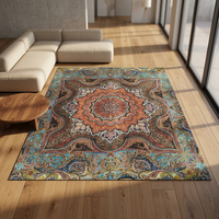Washable Handmade Persian Pure Silk Modern Anti-Slip Designer Artistic Luxury Carpet Home Decor Product Export Wholesale Rug