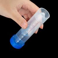 Tubes de centrifugeuse coniques de laboratoire Standard de 50ml, Tubes de Test en plastique transparent autoportants avec couvercles