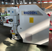 Raboteuse à bois double face haute puissance DLL, machine de travail du bois robuste à alimentation automatique pour le rabotage de panneaux en bois massif