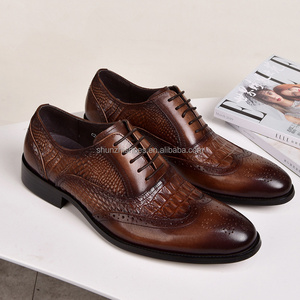 Abito da uomo di fascia alta oxford in stile britannico con chiusura Slip-On <span class=keywords><strong>scarpe</strong></span> alla moda versatili in vera pelle traspirante nera - Product Image 2