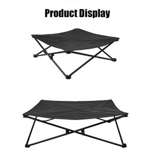 Cama elevada para mascotas para acampar al aire libre, cuna plegable para perros y gatos con estera lavable separada para dormir, marco estable y duradero - Product Image 6
