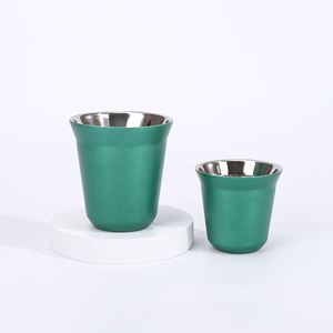 Vasos de Acero Inoxidable 304 de Grado Alimenticio, 80ml 160ml, Doble Pared, Aislamiento Térmico, Vasos para Espresso, Tazas de Cerveza Personalizadas - Product Image 5