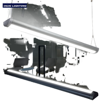 Suspension LED Linéaire Professionnelle en Aluminium – Profil Durable pour Bureau et Lustre Suspendu