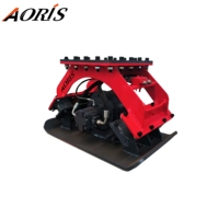 Compacteur de sol vibrant hydraulique AORIS CAT305/PC55/ZX55, prix usine, pour excavatrice 5-8 tonnes, composants principaux : moteur, boîte de vitesses 1