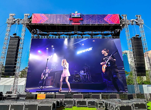 Ngoài trời cho thuê Màn hình hiển thị LED tấm trang trí 500x500 p2.9 video tường cho cửa hàng bán lẻ sân bay trung tâm mua sắm giáo dục sử dụng - Product Image 5