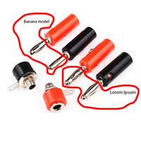 Connecteur banane 4 mm de type lanterne, sans soudure, à visser, pour amplificateur de puissance, haut-parleur, bornier de multimètre