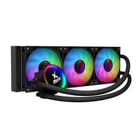Boîtier de PC de jeu sans fil Ruix 360MM Pro ARGB Quare avec refroidisseur liquide pour processeur, radiateur d'ordinateur RGB AIO, refroidisseur d'eau