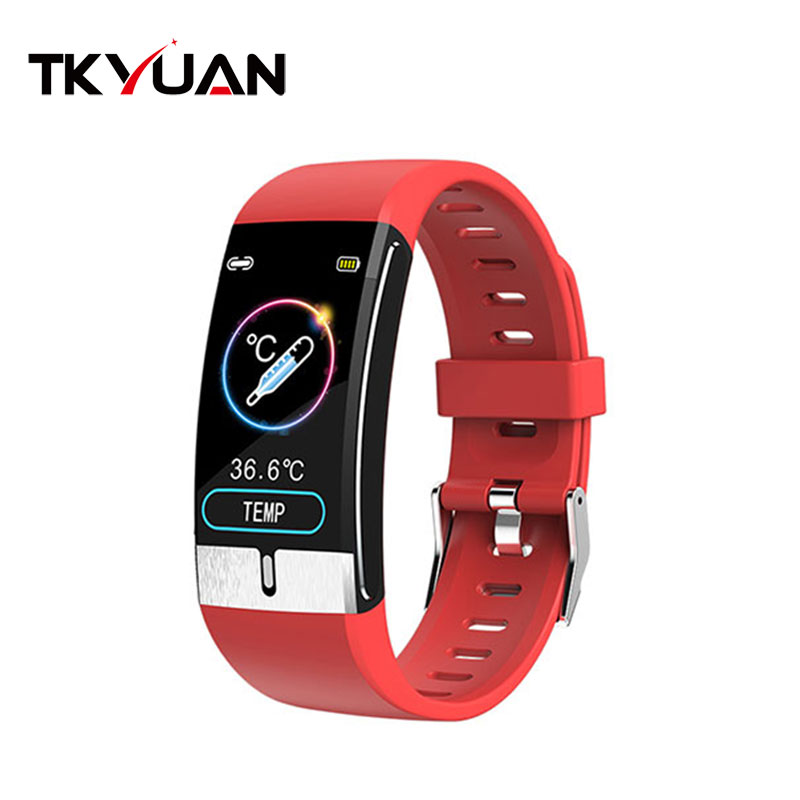 Tkyuan E66 Смарт IP68 водонепроницаемый монитор сердечного ритма температура тела фитнес-трекер Смарт-браслет