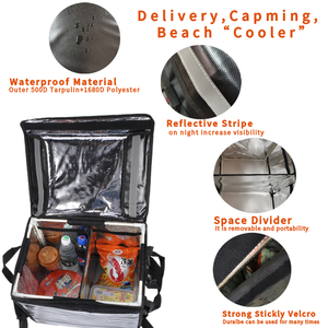 30L Factory Waterproof Insulated <strong>Bicycle</strong> Motorcycle <strong>Delivery</strong> <strong>Bag</strong> Food Cooler <strong>Bag</strong> - Product Image 6