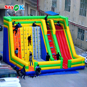 Mur d'escalade <span class=keywords><strong>gonflable</strong></span> géant Sayok pour jeux de plein air, <span class=keywords><strong>toboggan</strong></span> <span class=keywords><strong>gonflable</strong></span> géant pour adultes et enfants - Product Image 1