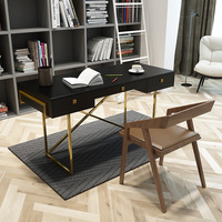 Bureau d'étude simple à la maison simple bureau et chaise bureau moderne bureau d'ordinateur avec combinaison de tiroir vente en gros