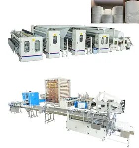 ماكينة صنع ورق المرحاض المتوفرة، منتجات جاهزة بقطر 50-280 مم، إنتاج ورق المرحاض حجم الأسرة
