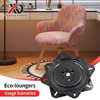 Chaise pivotante moderne en métal Xudan pour salon, accessoires, base de table rotative automatique, rotation libre à 360 degrés, mécanisme de levage de chaise