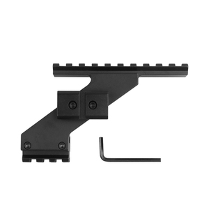 Venta al por mayor de fábrica: Soporte elevador offset tipo Z en ángulo de 45 grados de 105 mm, accesorio táctico de alta resistencia de aleación de aluminio con fijación de 20 mm - Product Image 3