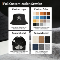 Chapeaux Bob Tendance 2026 en Velours Réversible de Qualité Supérieure avec Étiquettes Logo Personnalisées pour Homme et Femme – Style Décontracté Urbain