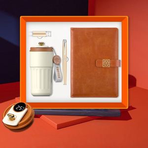 Luxury Handmade UV Printed Business Gift <b>Set</b> with Coffee Cup Pen A5 <b>Notebook</b> & USB Drive for Promotions - Product Image 5