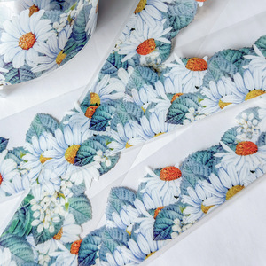 ชุดเทปวาชิ LABON Daisy PET ลายดอกไม้สไตล์วินเทจ สำหรับตกแต่งสมุดบันทึก สมุดภาพ วางแผนงาน และงานฝีมือ DIY - Product Image 2