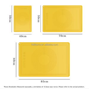 Tapis à pétrir en silicone antiadhésif 40*50/50*70/60*85*0.05cm avec bord haut pour la fabrication <span class=keywords><strong>de</strong></span> biscuits, macarons, plans <span class=keywords><strong>de</strong></span> <span class=keywords><strong>travail</strong></span>, sets <span class=keywords><strong>de</strong></span> table - Product Image 3