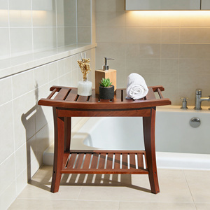 <span class=keywords><strong>Banc</strong></span> <span class=keywords><strong>de</strong></span> douche en teck <span class=keywords><strong>avec</strong></span> étagère <span class=keywords><strong>de</strong></span> <span class=keywords><strong>rangement</strong></span> pour <span class=keywords><strong>salle</strong></span> <span class=keywords><strong>de</strong></span> <span class=keywords><strong>bain</strong></span> et toilettes - Product Image 3