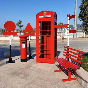 Cabina Telefónica Decorativa para Fiestas con Libro <span class=keywords><strong>de</strong></span> Visitas <span class=keywords><strong>de</strong></span> Audio, Cabina Telefónica para Decoración <span class=keywords><strong>de</strong></span> Eventos Profesionales y Bodas - Nueva Llegada - Product Image 4