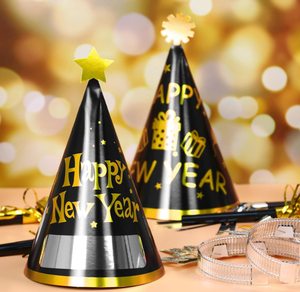 Produits phares du Nouvel An chinois en gros : Chapeaux coniques en papier, serre-têtes, accessoires photo, <span class=keywords><strong>lunettes</strong></span>, soufflets à franges, bruiteurs de fête - Product Image 4