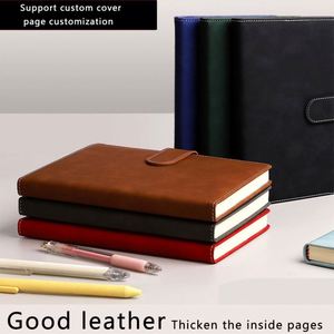Cuaderno Magnético para Estudiantes, Oficina, Diario de Cuero A5, Cuaderno de Composición con Costura de Hilo y Encuadernación Encolada - Product Image 2