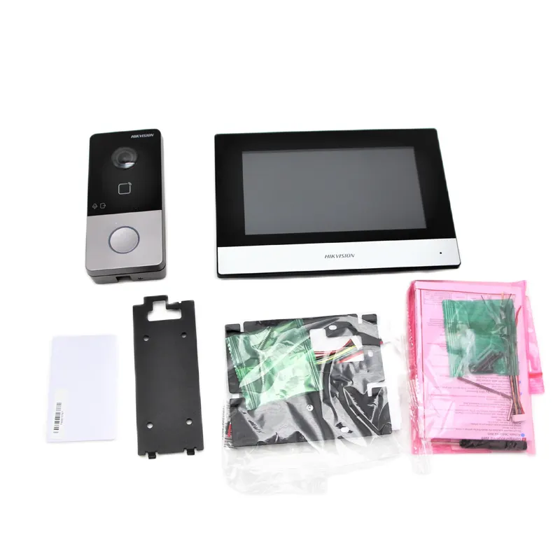 Il Kit videocitofono IP Hik DS-KIS603-P(C) Include il Monitor WIFI della stazione della porta della telecamera ip DS-KV6113-WPE1 + DS-KH6320-WTE1 dahua