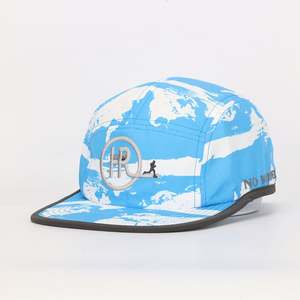 Dandy Hats Fabricante Sporty 5-Panel Camp Cap Tela de poliéster con ala plana Running Hat - Product Image 2