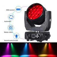 Mac Aura 19x15W RGBW 4 en 1 LED Cabeza móvil Disco Stage Light Wash Club Light para escenarios Actuaciones y aplicaciones de jardín