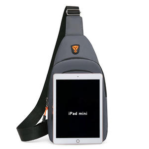 Nueva Bolsa de Pecho para Hombre, de Tela Oxford, Ligera, Pequeña, Bandolera para Uso Diario, Color Gris, Negro, Azul Sólido, Primavera 2025 - Product Image 1