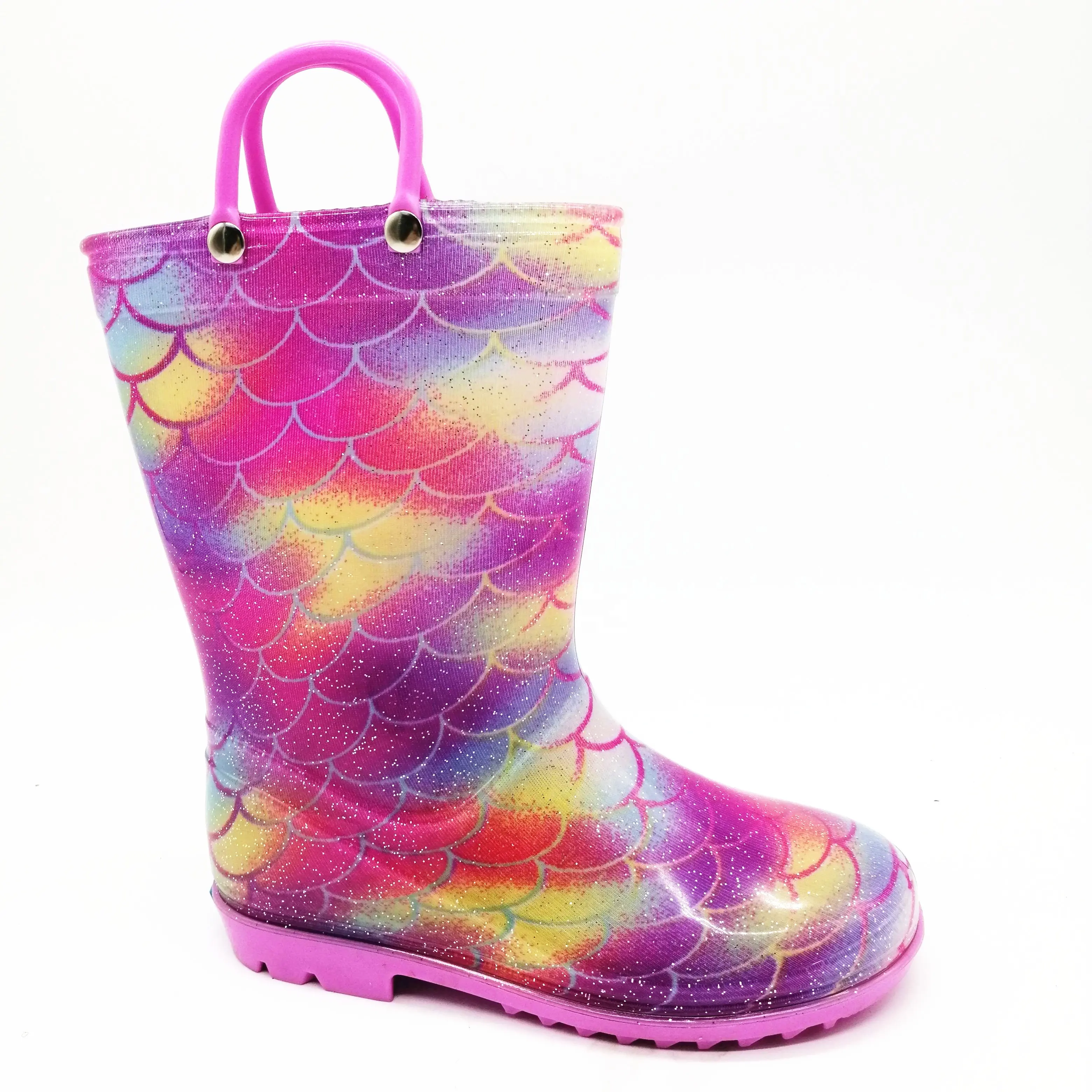 Cute PVC Boot Kids Rain Boots Girls and Boys Rubber Boots Unisex OEM