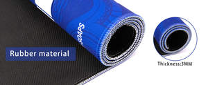 Tapis de mahjong durable bleu et rose, antidérapant, en caoutchouc, silencieux, avec bordure verrouillable, lavable, impression <span class=keywords><strong>HD</strong></span> pour jeux de société multijoueurs - Product Image 3