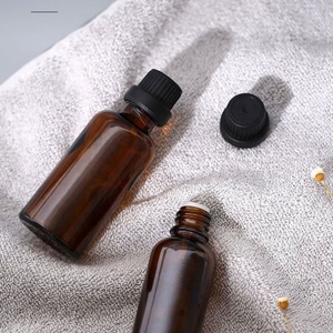 ขวดแก้วสีชาขนาด 1 ออนซ์ 30 มล. ทรงกลม สำหรับน้ำมันหอมระเหย พร้อมหลอดหยด - Product Image 3