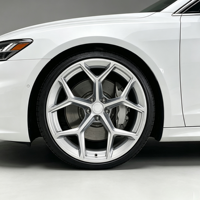 Rines Deportivos Monobloque de Aleación Forjada de Alta Calidad, Acabado Plateado Cepillado, 18-23 Pulgadas, 5x112, para Audi A3 S3 RS3 S5 SQ5 RS5 SQ8 A5L BMW