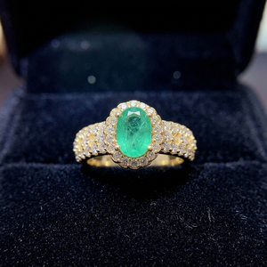 Bague en argent 925 avec émeraude naturelle pour annonce de fiançailles – Nouveau chapitre de joaillerie fine – Cadeau pour elle - Product Image 1