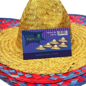 Mexico kung-fu Thạc sĩ dính mặt tóc ria mép Dài Ngoài Trời cảnh ria mép với Raffia rơm sombrero hat - Product Image 5