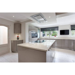 Vendre comme des gâteaux chauds finis préfabriqués directement à l'usine, couleur douce de guérison rose, armoire de cuisine brillante fabriquée en chine - Product Image 5