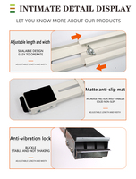 Support réglable en acier inoxydable pour machine à laver, base mobile avec patins antidérapants pour lave-linge, sèche-linge et réfrigérateur