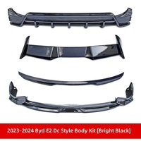 2019-2024 BYD E2 Style DC Spoiler avant à clipser (PP) (2023-2024) Diffuseur arrière Ailerons centraux supérieurs (2019-2024) Noir brillant
