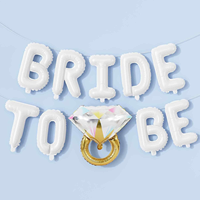 Ballon en aluminium pour demande en mariage romantique, emballage individuel, pour la Saint-Valentin, chambre nuptiale, décoration de mariage et de fiançailles