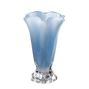 Vase en verre en gros, vase hydroponique pour fleurs, grand vase coloré à bord festonné pour fleurs - Product Image 5