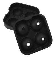 Outil à glace en forme de boule, 6 trous, en silicone, rond, pour whisky, fabrique de glaçons, bac à glaçons
